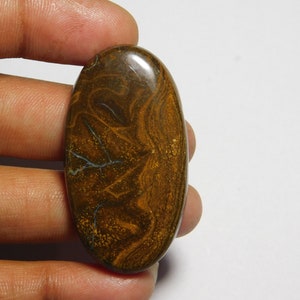Natural Boulder opal Gemstone Top Quality Boulder opal Cabochon Boulder opal Loose semi precious Opal Jewelry gemstone (79Cts.48X26)MM)