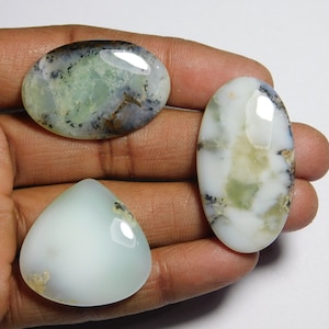 Chrysoprase Cabochon Lot: Handmade Gemstone Set, 110 Cts