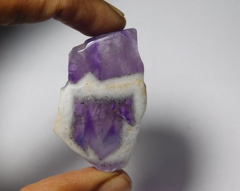 Natural Amethyst Lace Slice Cabochons, Top quality Amethyst Lace Slice Gemstone, Amethyst Lace Slice stone Handmade 76Cts.(44X25mm)