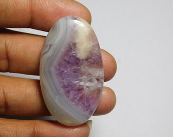 Natural Amethyst Cabochons, Top quality Amethyst Gemstone, Amethyst stone Handmade  71Cts.(45X26mm)