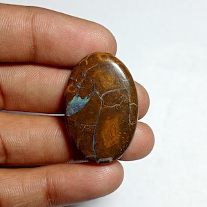 Boulder opal Gemstone Top Quality Boulder opal Cabochon Natural Boulder opal Loose semi precious Opal Jewelry (38Cts.33X21)MM)