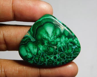 Azurit-Malachit-Edelstein-Cabochon (39 x 33 mm, 81 Karat)
