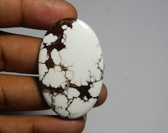 Amazing Quality Magnesite Gemstone Natural Magnesite Cabochons Handmade Magnesite With happy feelings 61Cts.(44X28mm)