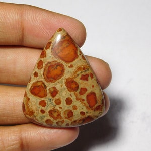 Asteroid Jasper Cabochon: Natural Gemstone, 59Cts (39X22 MM)