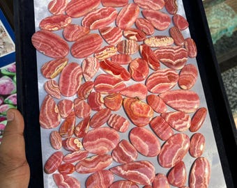 AAA Rhodochrosite Cabochons: Natural Stone Gemstone Wholesale