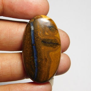 Natural Boulder opal Gemstone Top Quality Boulder opal Cabochon Boulder opal Loose semi precious Opal Jewelry gemstone (44Cts.36X20)MM)