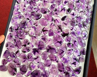 AAA Quality Star Amethyst Gemstone Wholesale Price Stone Natural Star Amethyst Cabochons Handmade And hand polished.