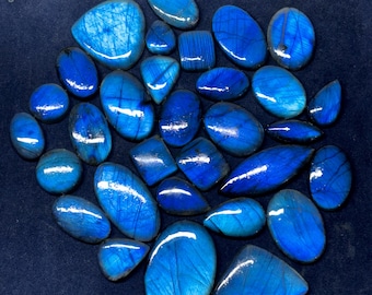AAA Quality Blue Labradorite Gemstone Wholesale Price Stone Natural Blue Labradorite Cabochons Handmade And hand polished.