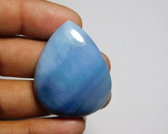 100% Natural Quality Blue Opal Gemstone  Blue Opal Cabochons Handmade Blue Opal With Good feelings 58Cts.(39X28mm)