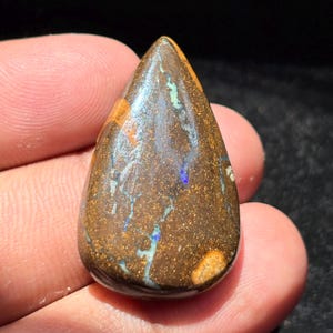 Boulder opal Gemstone Top Quality Boulder opal Cabochon Natural Boulder opal Loose semi precious Opal Jewelry (45Cts.35X20)MM)