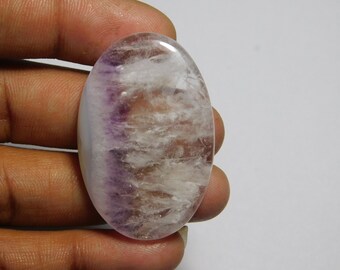 Natural Amethyst Cabochons, Top quality Amethyst Gemstone, Amethyst stone Handmade  64Cts.(42X28mm)