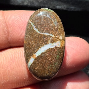 Boulder opal Gemstone Top Quality Boulder opal Cabochon Natural Boulder opal Loose semi precious Opal Jewelry (37Cts.32X18)MM)