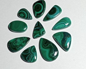 Azurit-Malachit-Edelstein-Cabochon-Set - Handgefertigt - 243 Karat