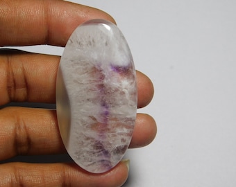 Natural Amethyst Cabochons, Top quality Amethyst Gemstone, Amethyst stone Handmade  83Cts.(53X27mm)