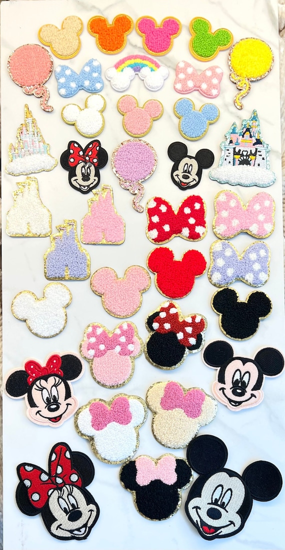 Disney Adhesive and Iron on Patches Selection Chenille Patch DIY Gift 