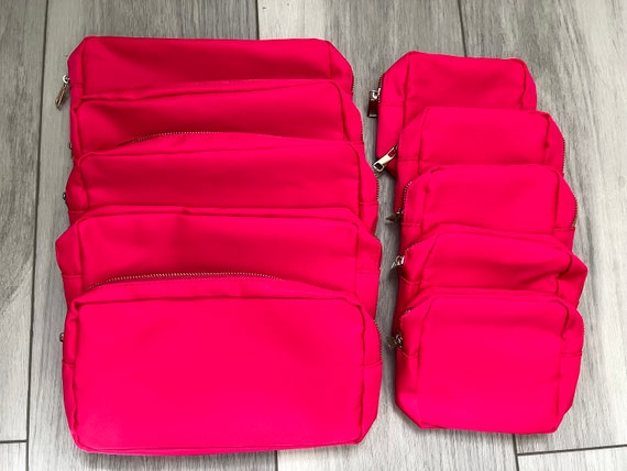 SALE 5 Pcs Blank Bags BULK DEAL 3 Colors Makeup Bag Travel Bag