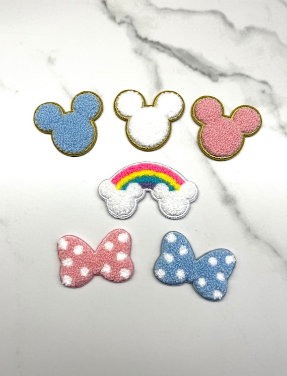 Disney Parks Patched Stitch Embroidered Rainbow Colors Sequin Patch