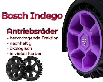Zestaw 2 kół napędowych Bosch Indego odpowiednich do modeli kosiarek zautomatyzowanych XS300 do M+700