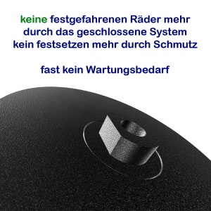 Ruedas delanteras antisuciedad adecuadas para Bosch Indego modelos S300 a M700 imagen 3