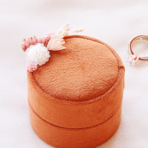 Ecrin alliances velours "Sweet Boho" mariage bohème boho wedding ring velvet box