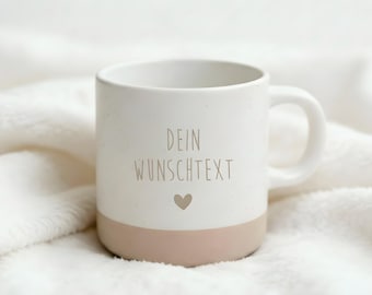 Personalisierte Tasse | Wunschname oder Logo | Beidseitige Gravur | 360 ml | Geschenki Gratis Versand ab 2 Artikel