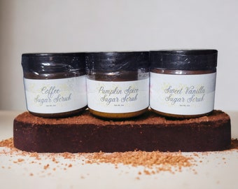 Ensemble d&#39;échantillons de gommage corporel
