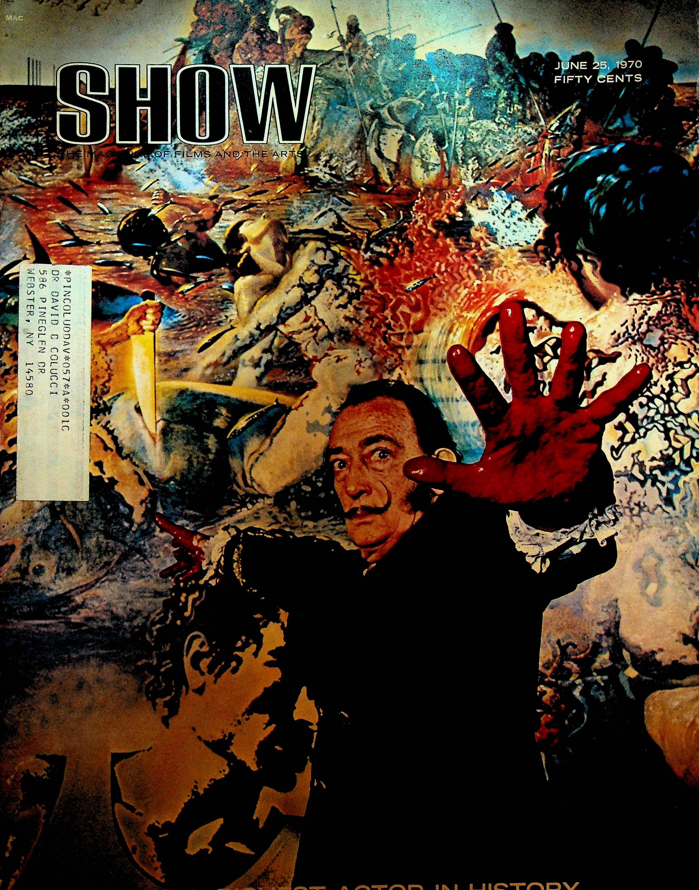 Show Magazine June 25 1970 Salvador Dali Bob Hope Woodstock Barbara Hershey