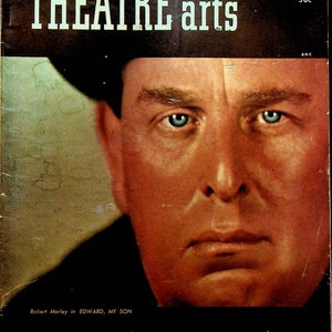 Theatre Arts Magazine March 1949 Al Capp Lil Abner Robert Morley Mae West Alec Guinness