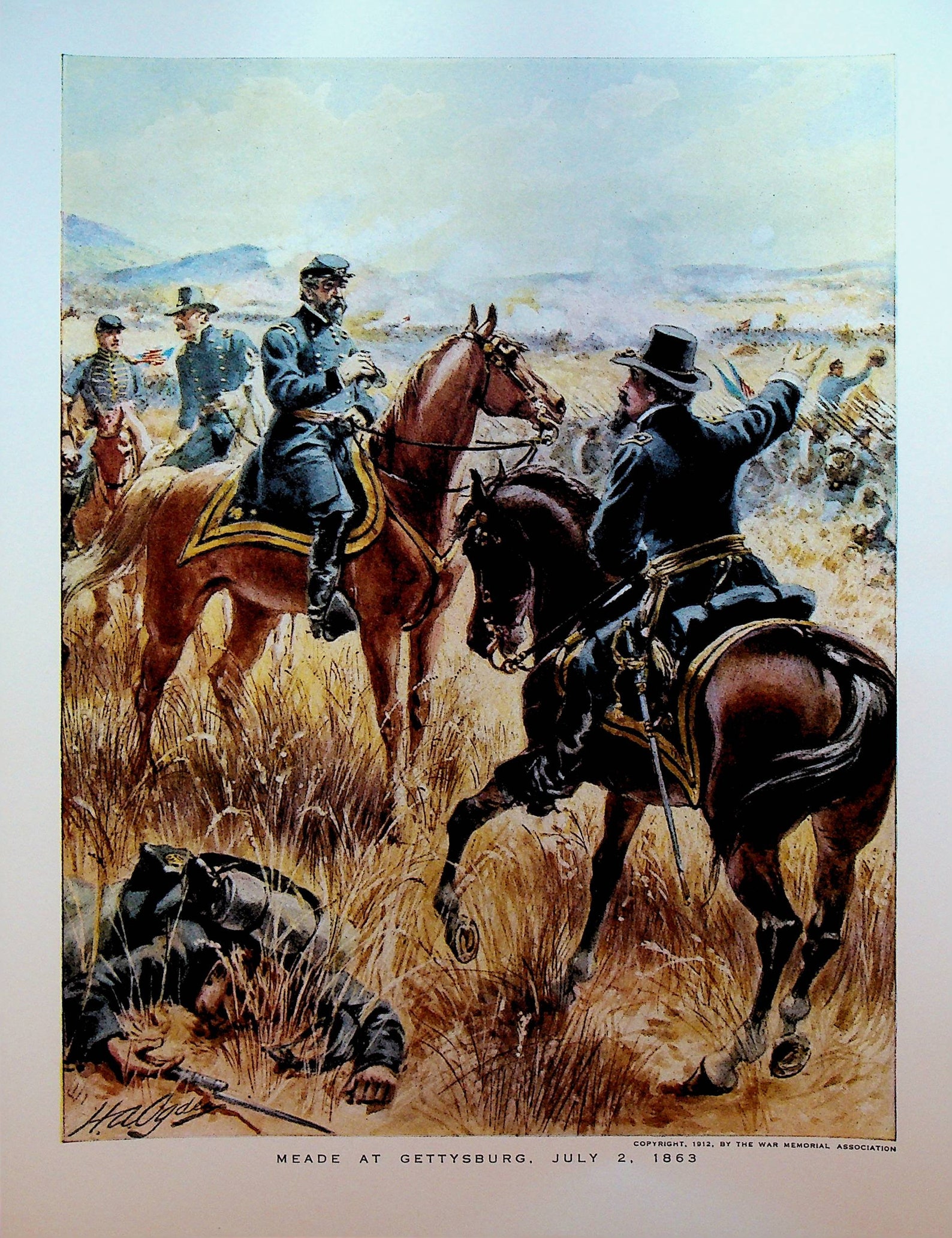 Civil War Prints Lot of 9 Antietam Gettysburg Chickamauga Etsy