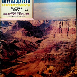 Arizona Highways Magazine marzec 1969 John Wesley Powell Wielki Kanion