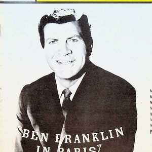 Ben Franklin in Paris Playbill August 1964 Robert Preston  Anthony Falco