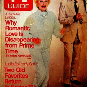 TV Guide Magazine October 4 1986 Lucille Ball Andy Griffith
