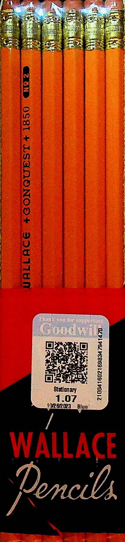 Wallace Pencils #2 Conquest 1850 Sealed NOS Vintage Pack of 12