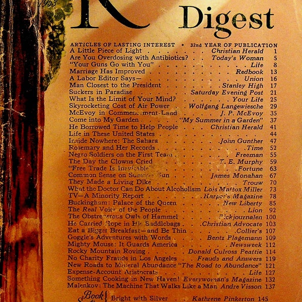 Reader's Digest June 1953 Desegregation in the US Military Buckingham Palace