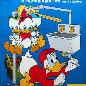 Walt Disney Comics and Stories 181 Donald Duck Plumbing Huey Dewey Louie  Dell Comics 1955
