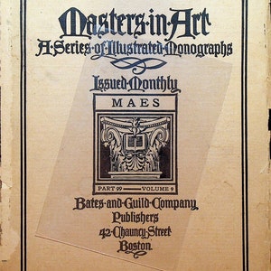 Masters in Art Series of Illustrated Monographs March 1908 Nicolaes Maes