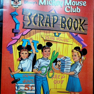 Mickey Mouse Club Scrapbook Walt Disney Unused Whitman 1970s