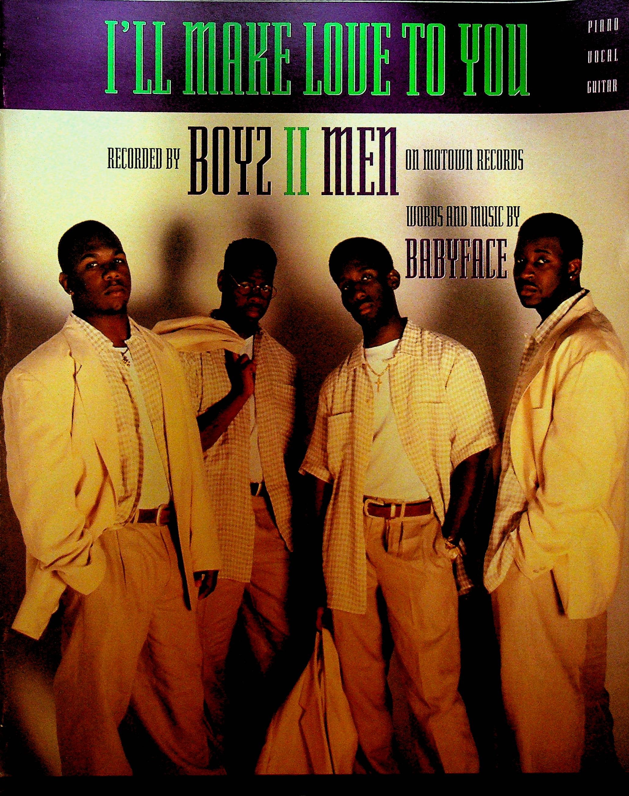 I'll Make Love to You Sheet Music Boyz II Men - Etsy