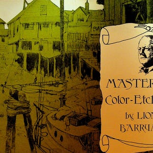 Lionel Barrymore Collector&#39;s Portfolio Color-Etch Prints 4er Set