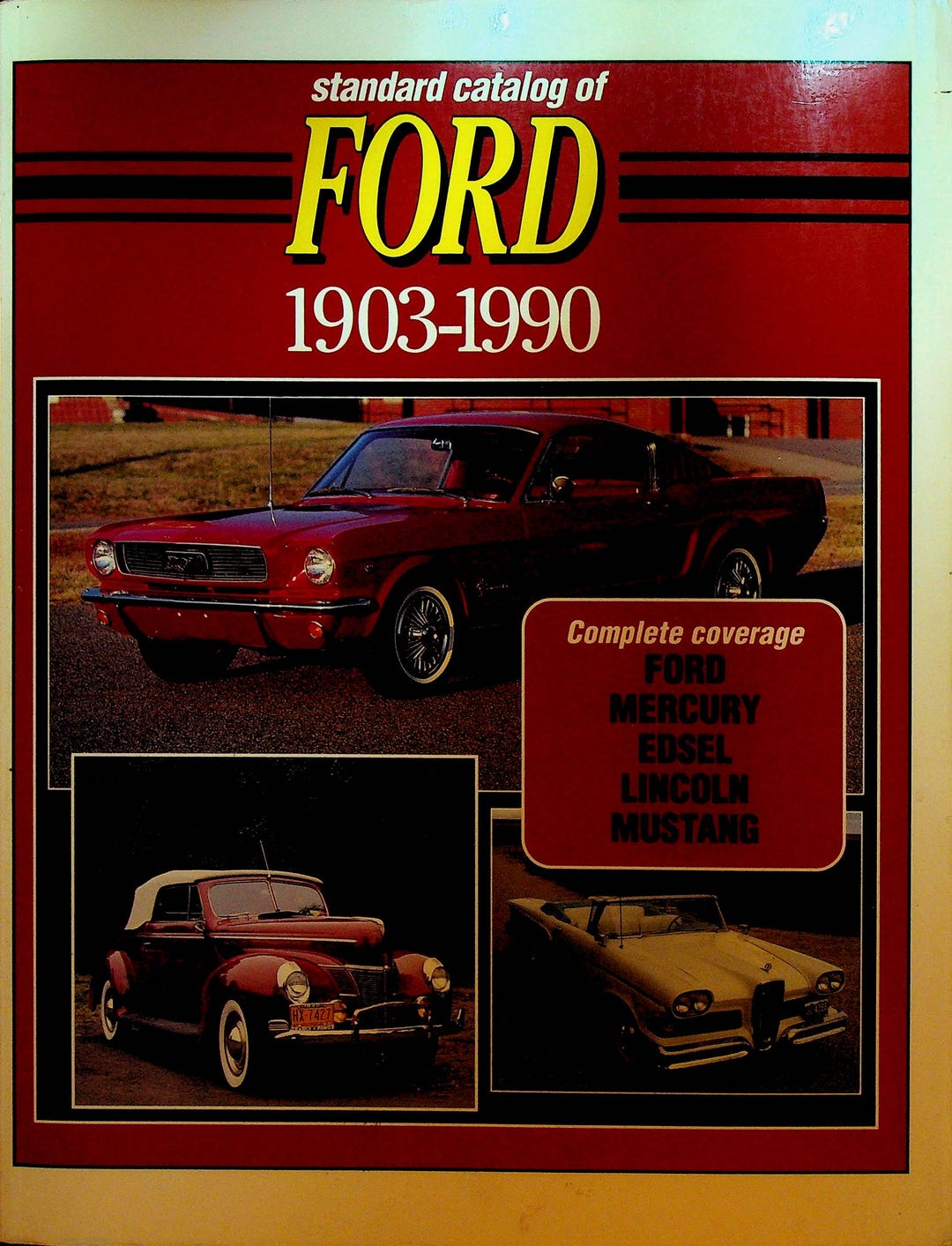 Standard Catalog of Ford Cars 1903 to 1990 SC Book Mercury Edsel