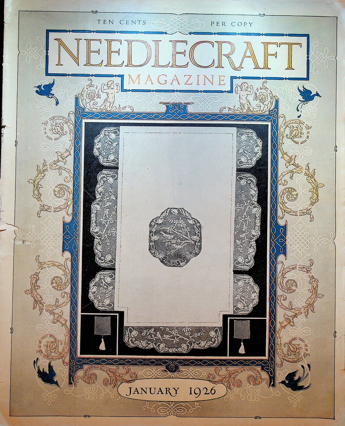 Needlecraft Magazine January 1926 Linens Fashion - Etsy