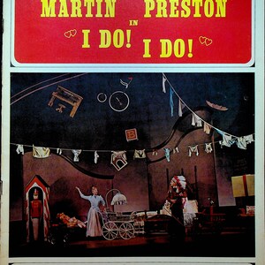 I Do! I Do! Souvenir Program Mary Martin Robert Preston