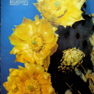 Arizona Highways Magazine marzec 1948 Cactus St Joseph's of the Mountains