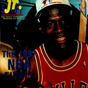 Jr Tuff Stuff Magazine 1991 Numéro spécial Michael Jordan Magic Johnson Scottie Pippen Cartes de basket-ball