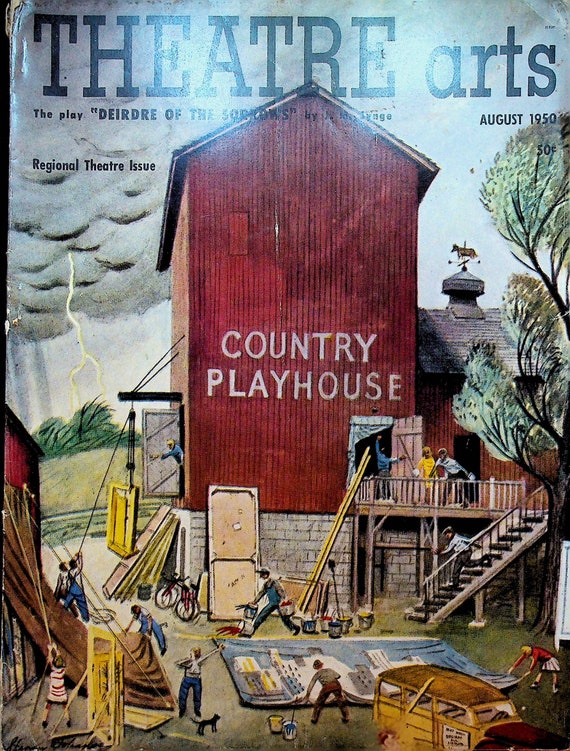 Theatre Arts Magazine August 1950 Peter Pan Faye Emerson Sam