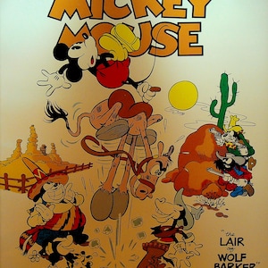 May include: Vintage Mickey Mouse comic book cover featuring Mickey Mouse, a horse, and other cartoon characters in a desert scene. The title "Mickey Mouse" is in large orange letters. The comic is number 3.