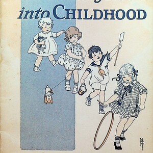 Out of Babyhood Into Childhood Booklet 1920s Graphics Metropolitan Life Insurance