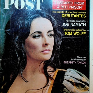 Saturday Evening Post December 3 1966 Joe Namath Tom Wolfe Elizabeth Taylor