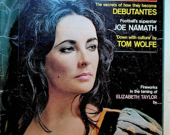 Saturday Evening Post 3 de diciembre de 1966 Joe Namath Tom Wolfe Elizabeth Taylor
