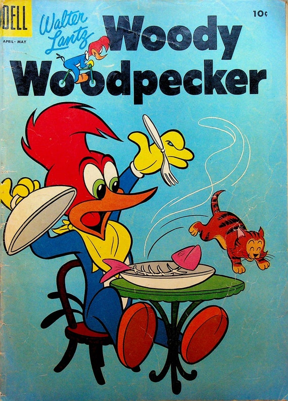 dinky no430コマーレッカー、1954年製 Woody Woodpecker 30 Dell Comics 1955 Cat Fish - Etsy